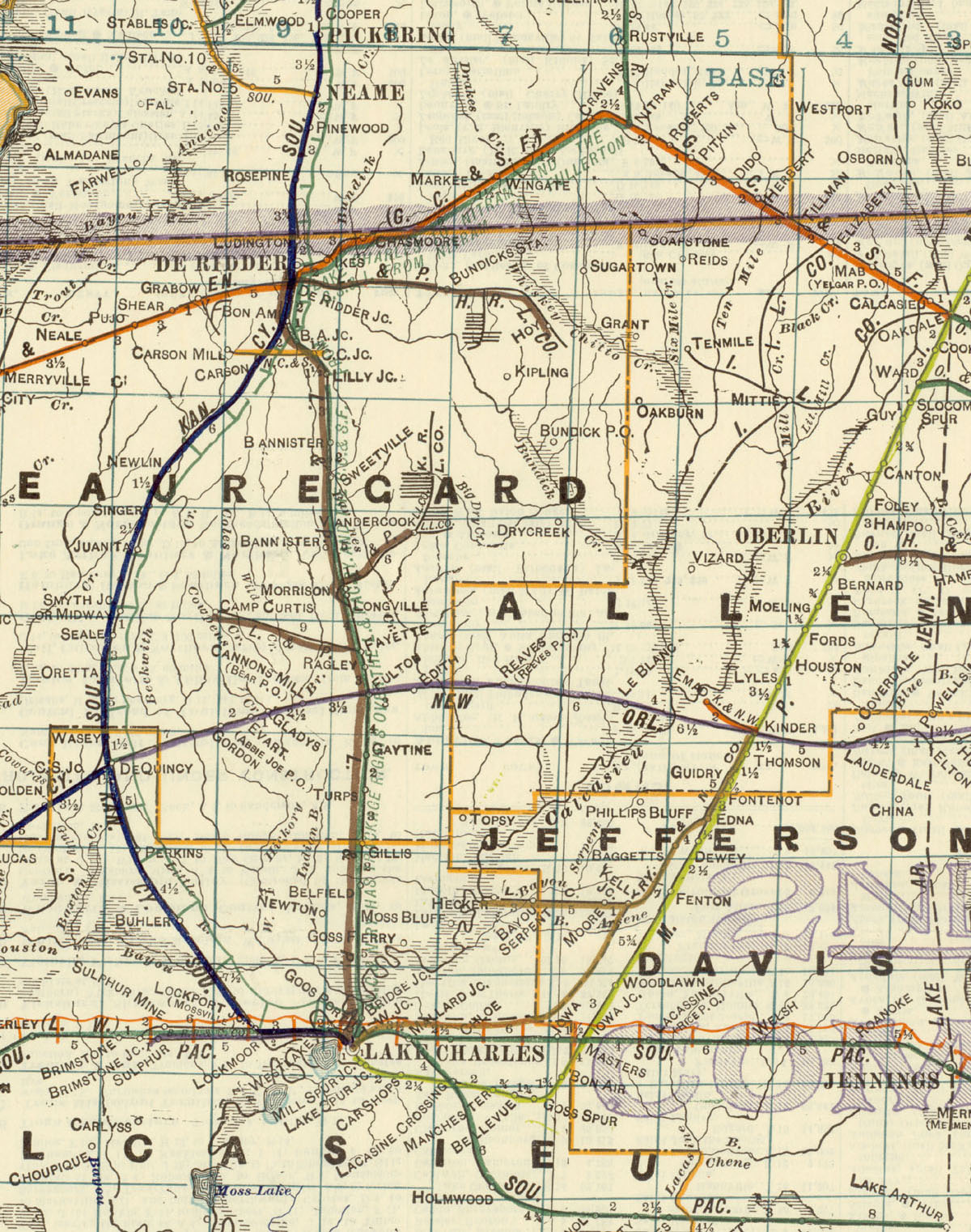 Lake Charles & Northern Railroad Company (Calcasieu and Beauregard