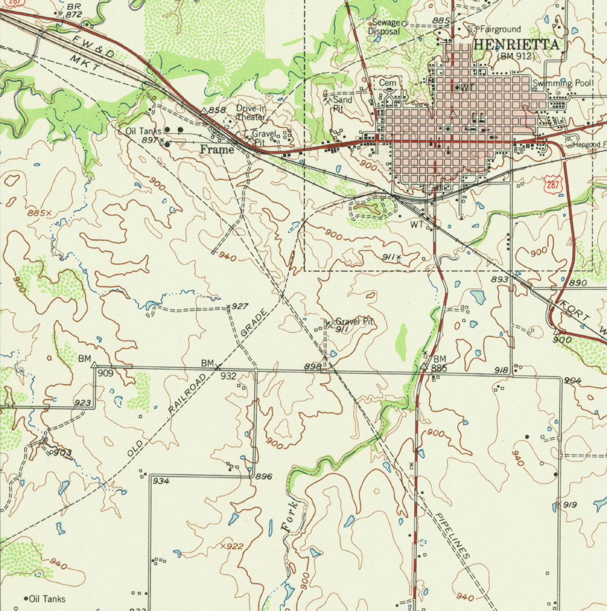 henrietta texas map southwestern railway company tex map showing abandoned route southwest of henrietta texas henrietta texas map southwestern railway company tex map showing abandoned route southwest of henrietta texas