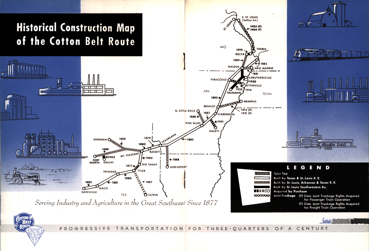 St Louis Southwestern Railroad Cotton Belt Route Historical